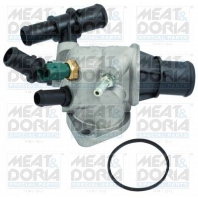 MEAT & DORIA 92502 Engine thermostat Opening Temperature: 88°C, with seal, with sensor, with housing