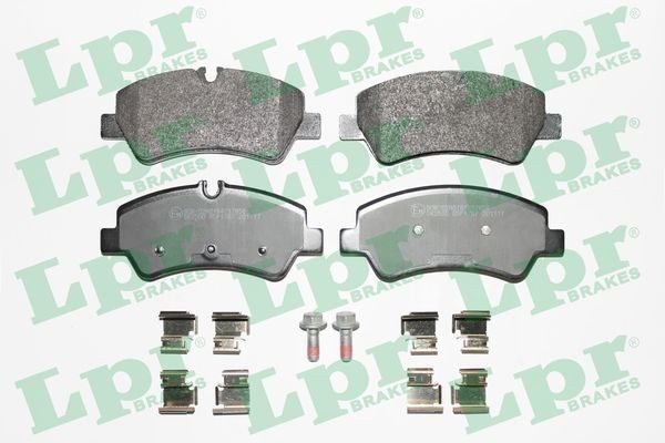 LPR with bolts/screws Height 1: 58,6mm, Height 2: 60,9mm, Width: 136,9mm, Thickness: 17,4mm Brake pads 05P1787 buy