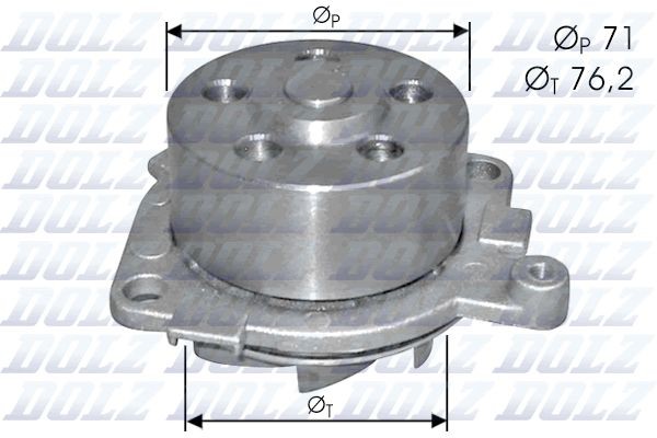 DOLZ Water pump for engine S210