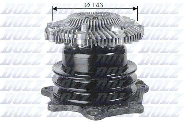 Nissan TRADE Belts, chains, rollers parts - Water pump DOLZ N143