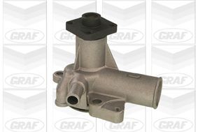 GRAF PA131 Water pump with seal, Mechanical, Grey Cast Iron, for v-ribbed belt use