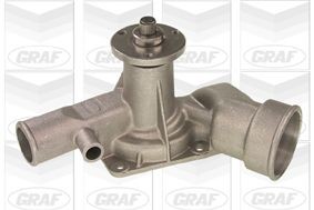 GRAF PA108 Water pump with seal, Mechanical, Grey Cast Iron, for v-ribbed belt use
