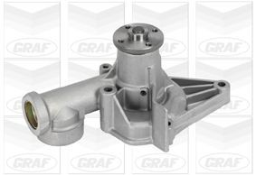 GRAF PA697 Water pump with seal, Mechanical, Grey Cast Iron, for v-ribbed belt use