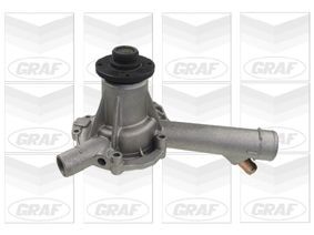 GRAF PA687 Water pump with seal, Mechanical, Grey Cast Iron, for v-ribbed belt use