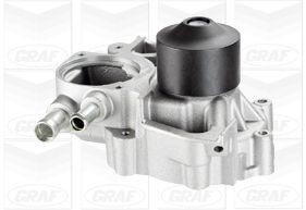 GRAF PA1008 Water pump with seal, Mechanical, Metal, Water Pump Pulley Ø: 60 mm, for toothed belt drive