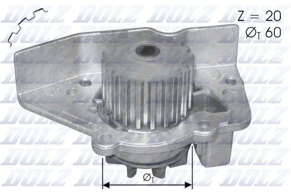 DOLZ N406 Water pump E111249