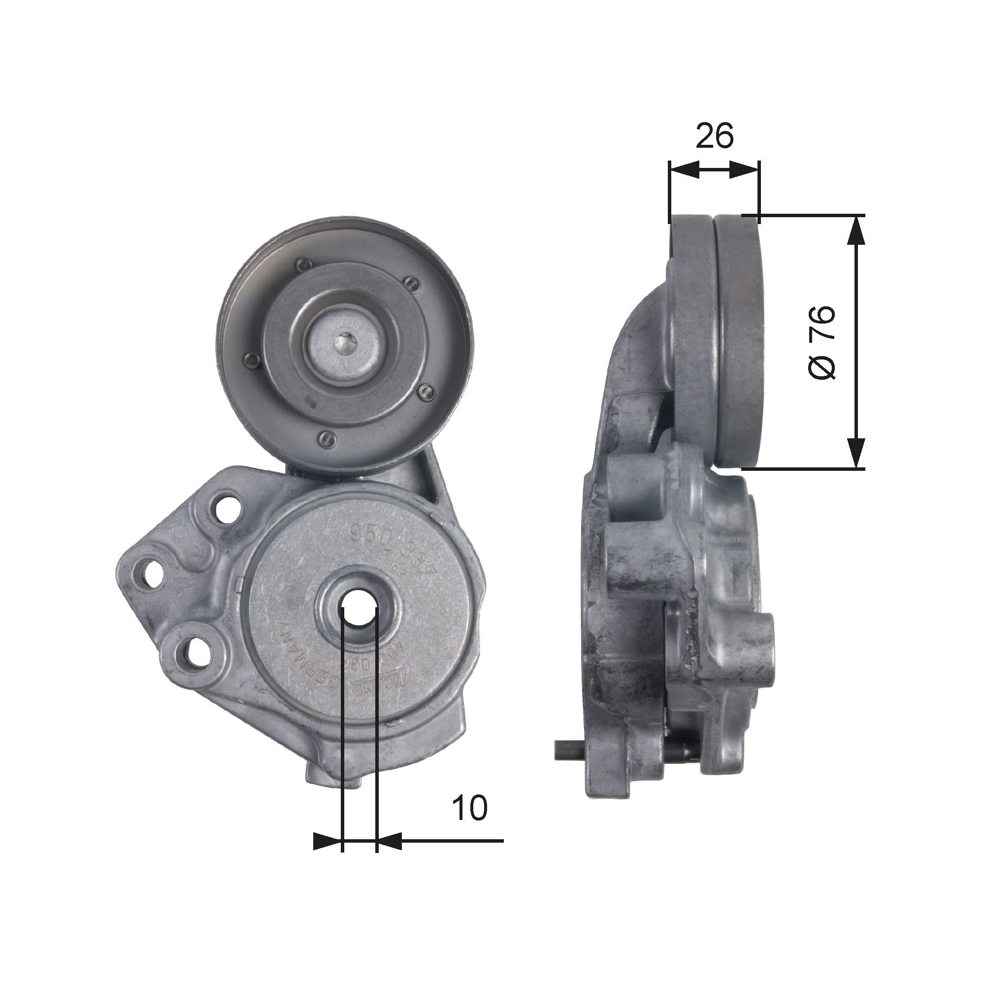 GATES T39173 Tensioner pulley SKODA experience and price