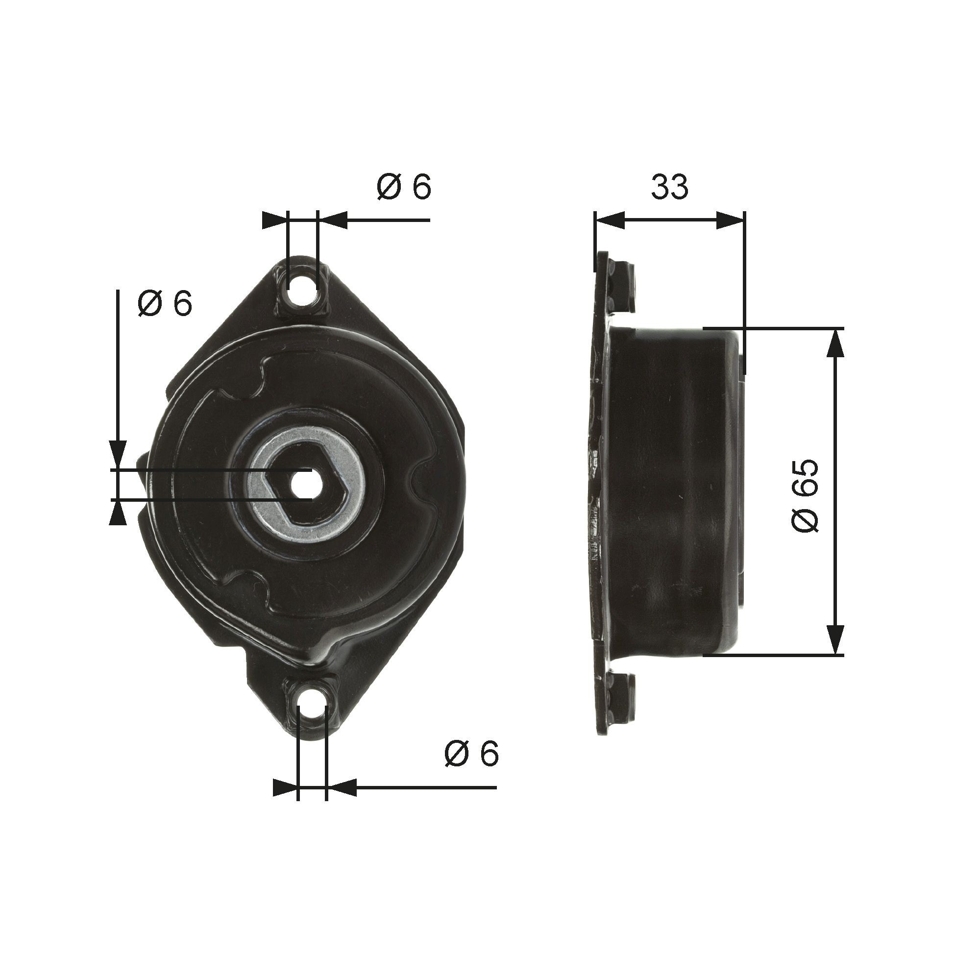 GATES T39013 Tensioner pulley PowerGrip™