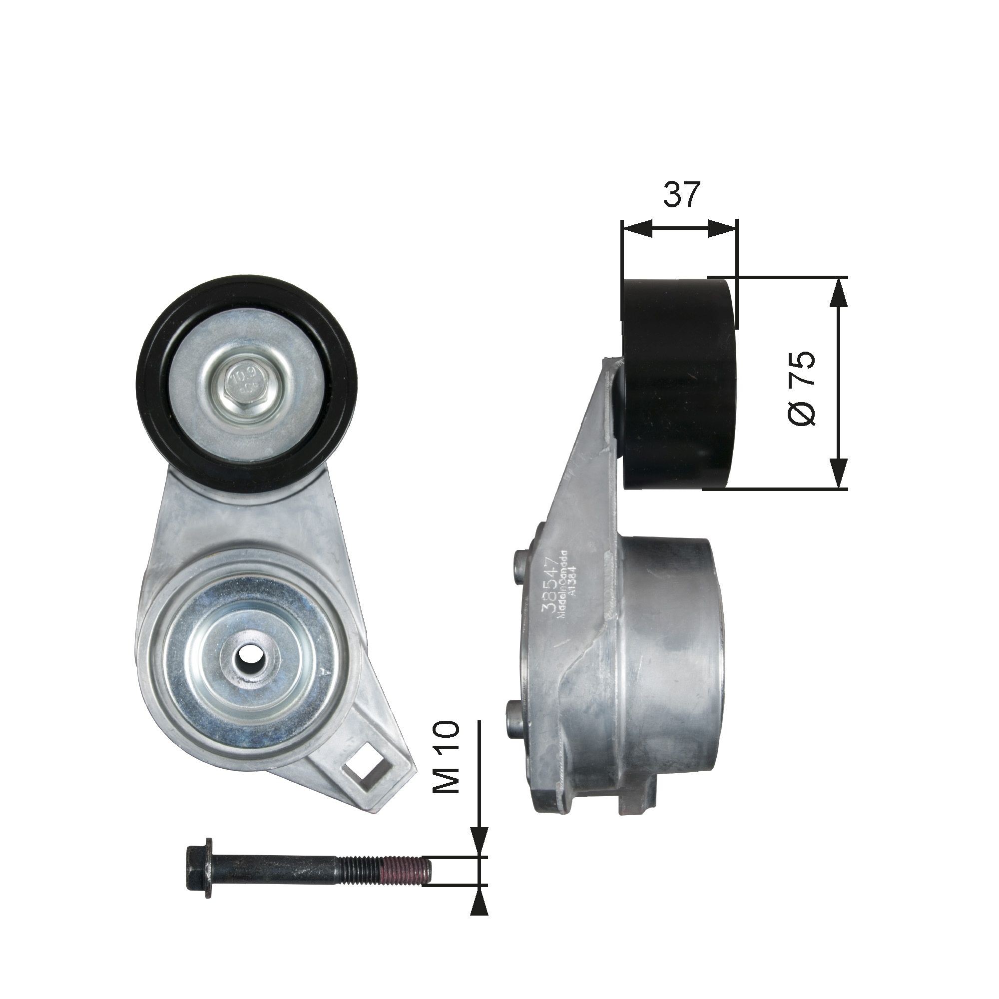 7808-25047 GATES T38547 Tensioner pulley 8.149.879