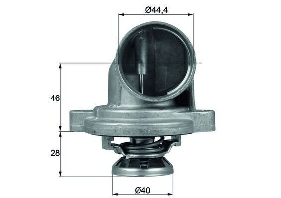 Great value for money - MAHLE ORIGINAL Engine thermostat TI 23 80