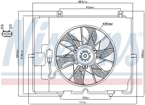 OEM-quality NISSENS 85653 Radiator cooling fan