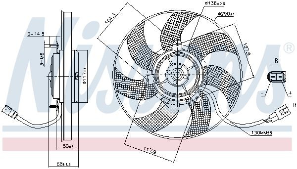 OEM-quality NISSENS 85680 Radiator cooling fan