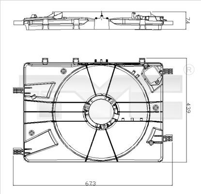 TYC 825-0016-1 Support, cooling fan