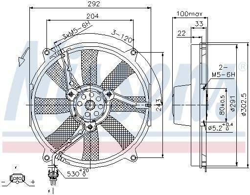 OEM-quality NISSENS 85702 Radiator cooling fan
