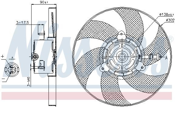 OEM-quality NISSENS 85719 Radiator cooling fan