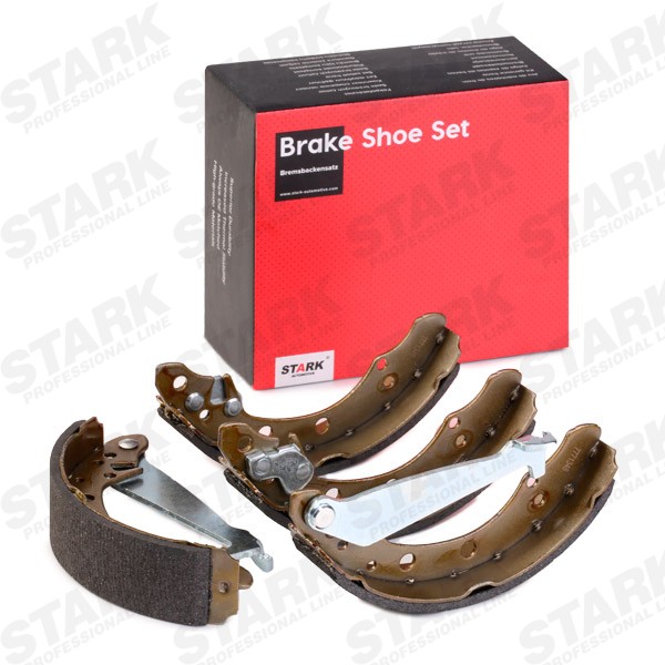 STARK SKBS-0450001 Brake Shoe Set Rear Axle, 200 x 40 mm, with handbrake lever