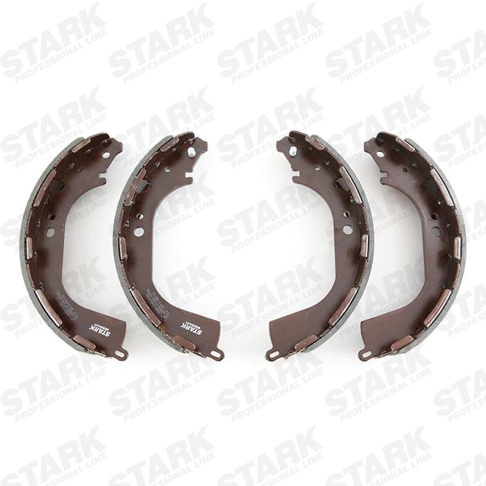 STARK SKBS-0450033 Brake Shoe Set Rear Axle, 295 x 51 mm, without handbrake lever, without lever