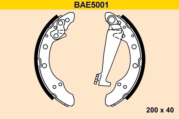 Barum BAE5001 Brake Shoe Set 007 440 071 A