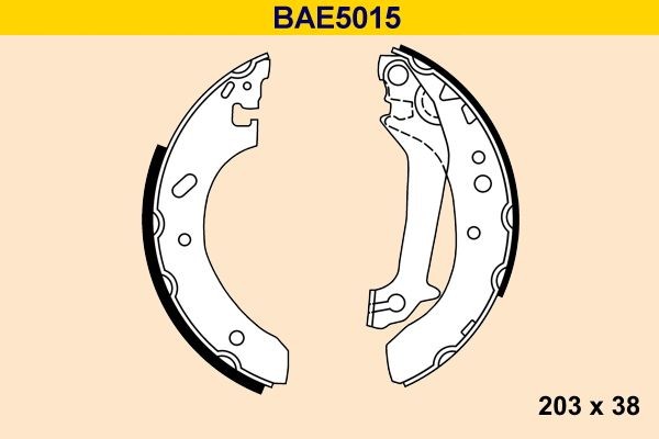 Barum BAE5015 Brake Shoe Set 1 005 968