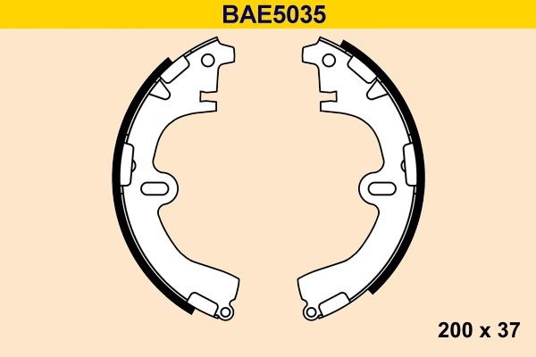 Barum BAE5035 Brake Shoe Set 04495-20100