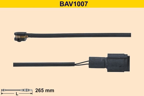 Barum BAV1007 Brake pad wear sensor 3435 1180 782