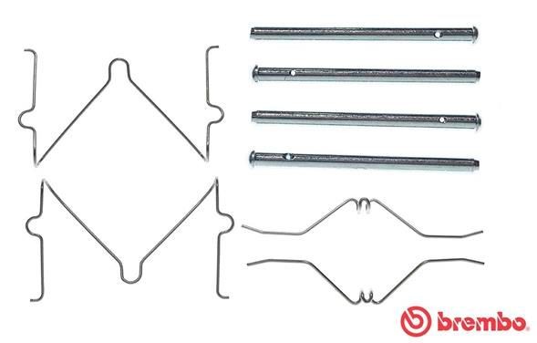 Front brake pad fitting kit BREMBO - A 02 263
