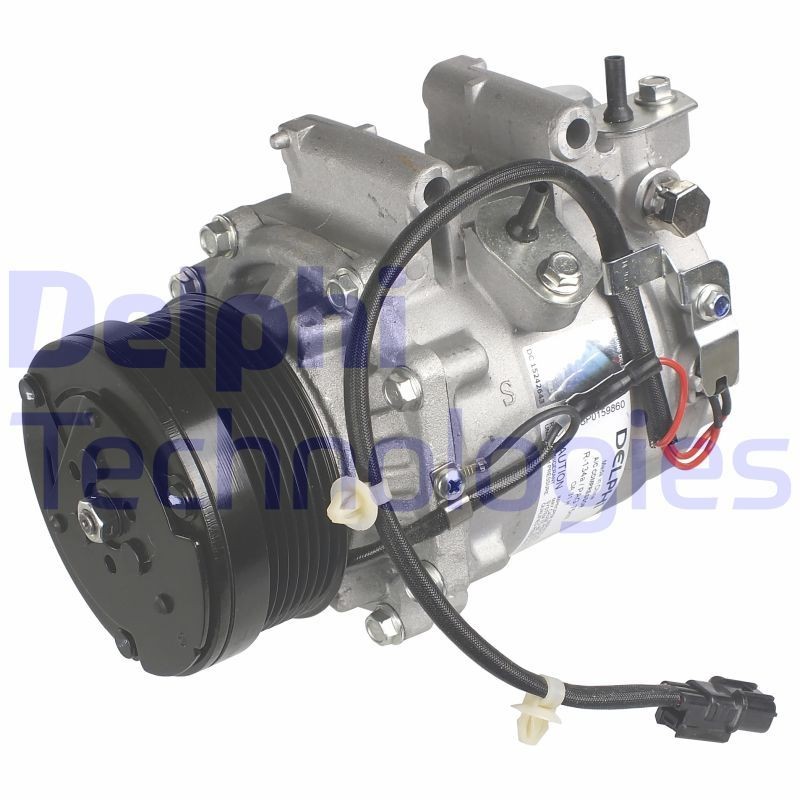 DELPHI TSP0159860 Air conditioning compressor Sanden TRSE09 Scroll, PAG 46, with PAG compressor oil