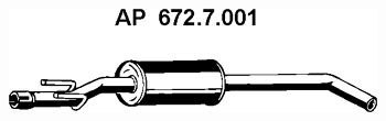EBERSPÄCHER 6727001 Front silencer Opel Corsa S93 1.4 i 60 hp Petrol 1996 price