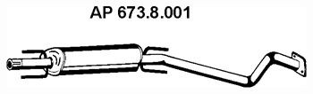 EBERSPÄCHER 673.8.001 Mounting Kit, silencer 58.52.111