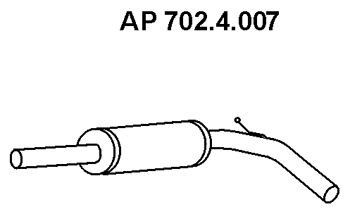 Original 702.4.007 EBERSPÄCHER Front silencer experience and price