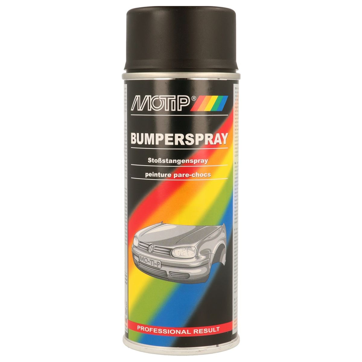 MOTIP 04073 Spray paint for bumpers Kompakt blue glossy 400 ml, Capacity: 400ml, black
