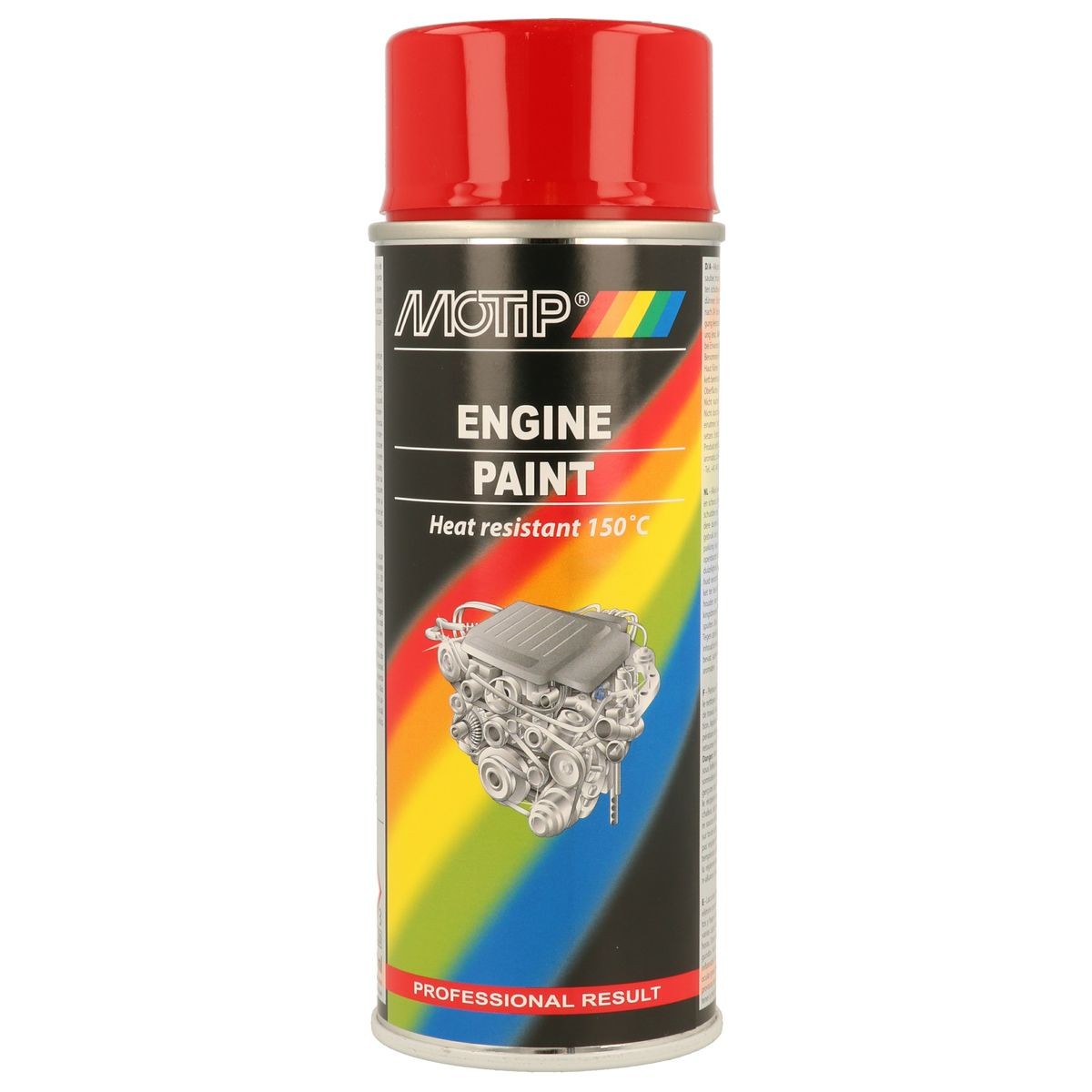 MOTIP 04091 Engine & high heat paint Kompakt blue glossy 400 ml, red, Capacity: 400ml