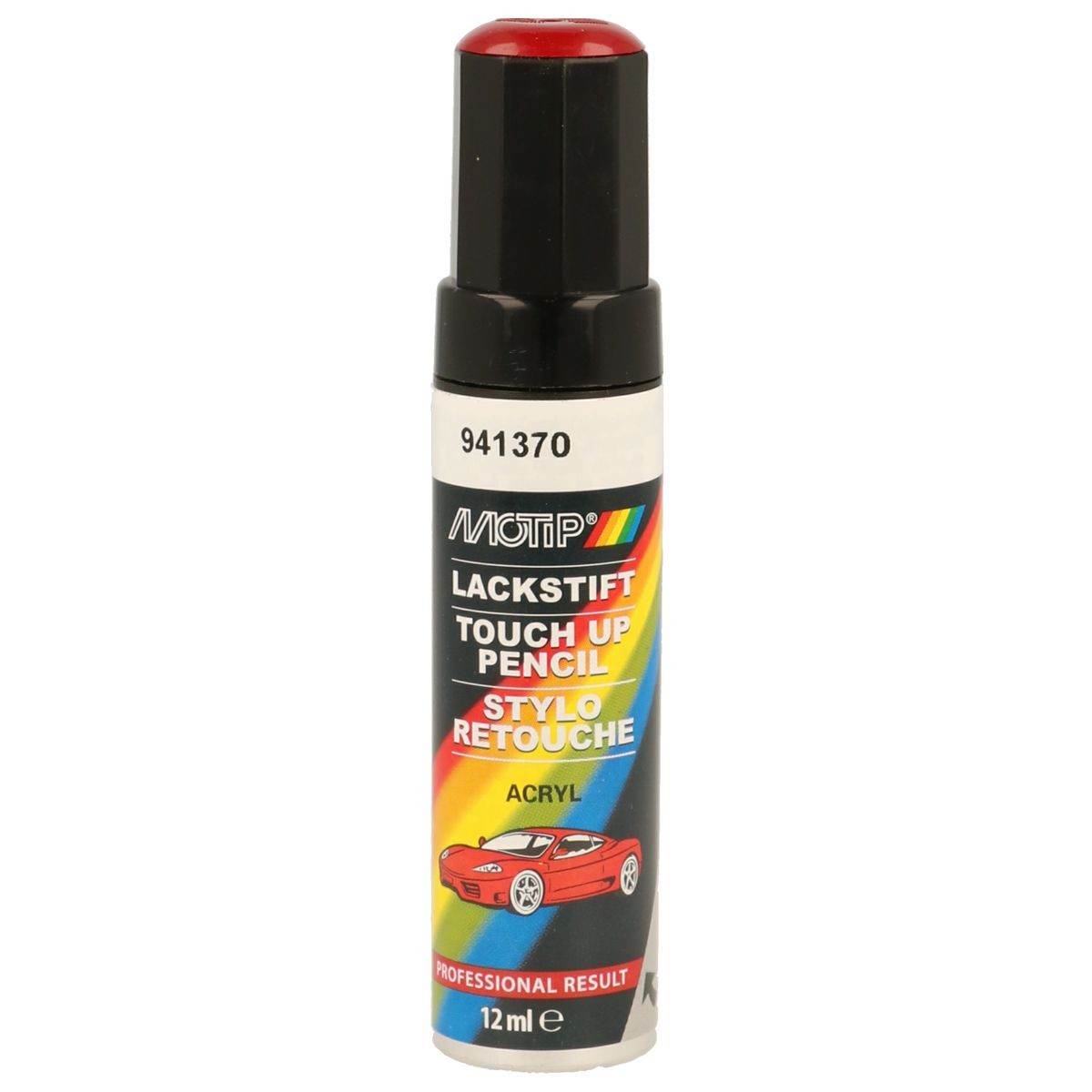 941370 MOTIP Voertuig-combinatielak Pen, Rood, RAL Acryl Spray RAL