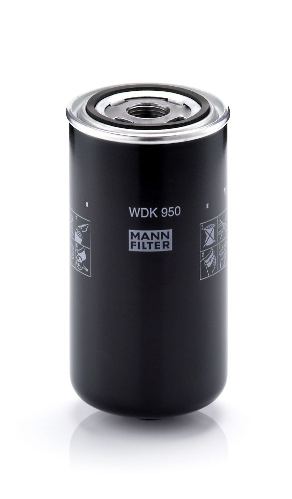 MANN-FILTER Spin-on Filter, for high pressure levels Height: 172mm Inline fuel filter WDK 950 buy