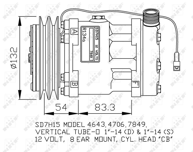 NRF 32130G Klimakompressor für DAF F 2300 LKW in Original Qualität