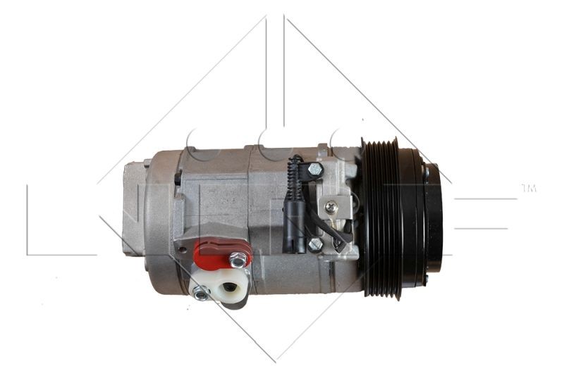 NRF EASY FIT SD7H15-6195, 24V, PAG 46, with PAG compressor oil, with seal ring Belt Pulley Ø: 176mm, Number of grooves: 8 AC compressor 32700G buy