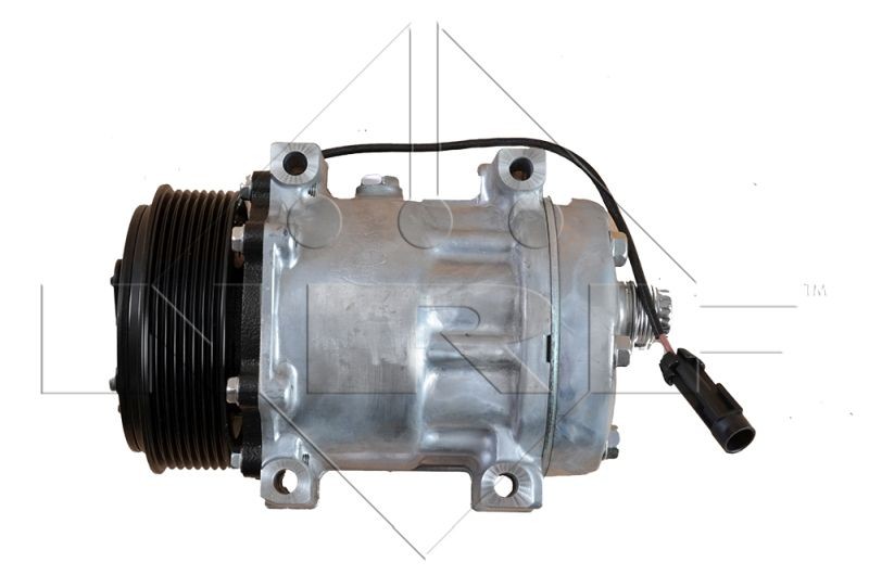 NRF SD7H15, 24V, PAG 46, with PAG compressor oil Belt Pulley Ø: 119mm, Number of grooves: 8 AC compressor 32702 buy
