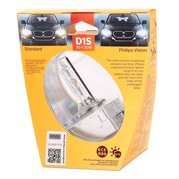 Köp PHILIPS 85415VIS1 - Karosseri till Volvo: D1S (Gasurladdningslampa) 85V 35W Pk32d-2 4600K Xenon