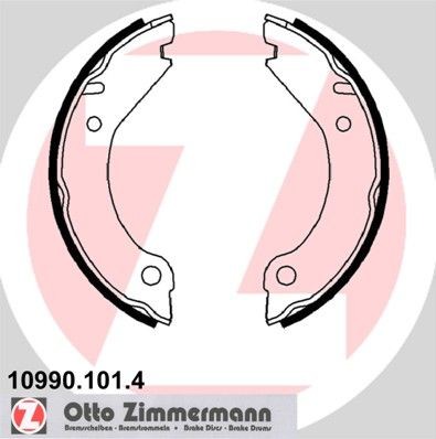 ZIMMERMANN 10990.101.4 Handbrake shoes Photo corresponds to scope of supply, without accessories