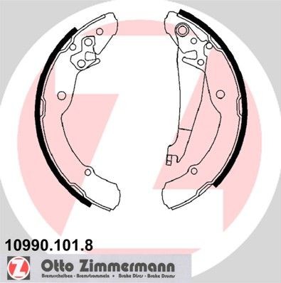 Great value for money - ZIMMERMANN Brake Shoe Set 10990.101.8