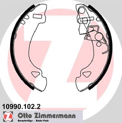 ZIMMERMANN 10990.102.2 Brake Shoe Set 71738377
