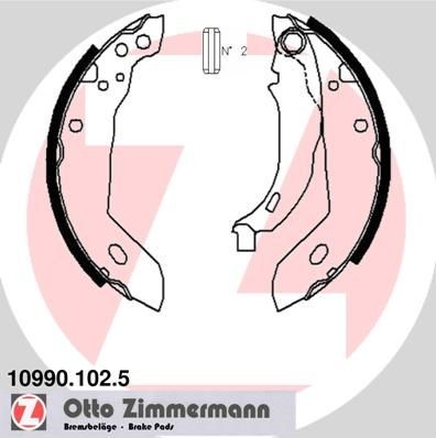 ZIMMERMANN 180 x 32 mm, with lever, Photo corresponds to scope of supply Width: 32mm Brake Shoes 10990.102.5 buy