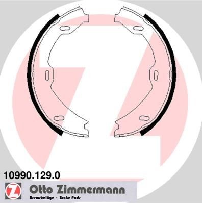 ZIMMERMANN Photo corresponds to scope of supply, without accessories Width: 25mm Brake shoe set, parking brake 10990.129.0 buy