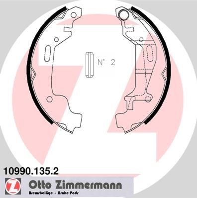 Great value for money - ZIMMERMANN Brake Shoe Set 10990.135.2