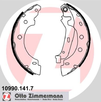 ZIMMERMANN Bremsbackensatz 10990.141.7