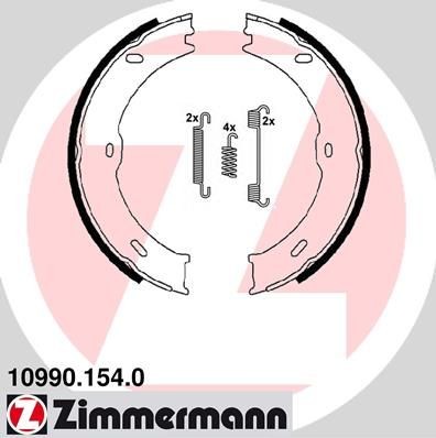 ZIMMERMANN 10990.154.0 Bremsbackensatz, Feststellbremse günstig in Online Shop