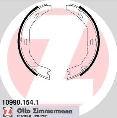 ZIMMERMANN 10990.154.1 Handbrake shoes Photo corresponds to scope of supply, without spring
