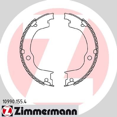 ZIMMERMANN 10990.155.4 Handbrake shoes OPEL experience and price