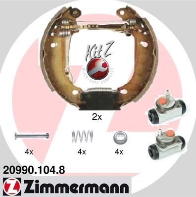 Great value for money - ZIMMERMANN Brake Set, drum brakes 20990.104.8
