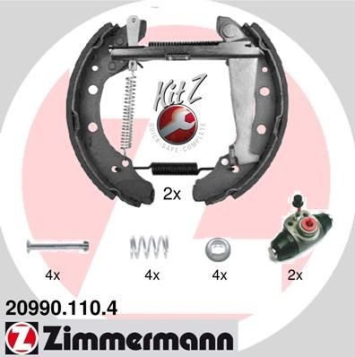 ZIMMERMANN KIT Z 20990.110.4 Brake Shoe Set 007440071A